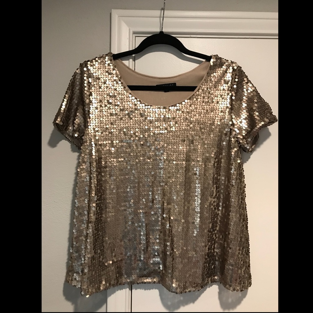 Metallic Sequin Top
